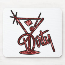 Dirty Martini - Red Mousemat