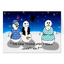 Dirty Old Snowman Card