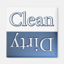Dirty or Clean Dish Washer Fridge Magnet