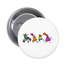 Disabled Kids Pinback Buttons