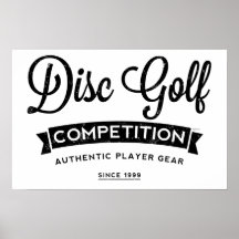 Disc Golf Player Gear Posters