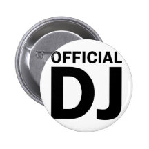 disc jockey pinback buttons