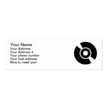 Disc vinyl icon business cards