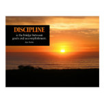 Discipline Motivational Postcard