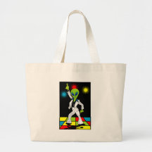 Disco Alien Tote Bag