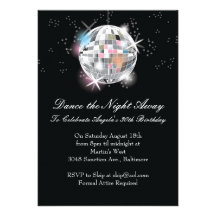Disco Ball Invitations