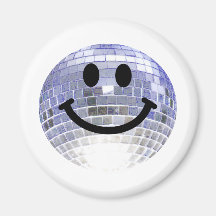 Disco Ball Smiley Magnet