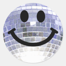 Disco Ball Smiley Stickers