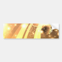 disco cityscape bumper sticker