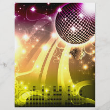 disco cityscape custom flyer