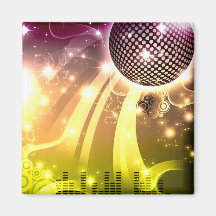 disco cityscape magnet