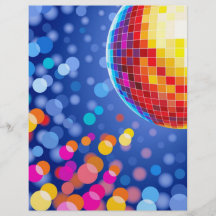 disco globe custom flyer