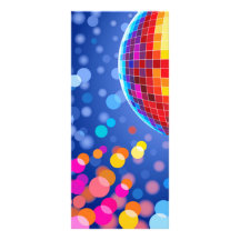disco globe customised rack card