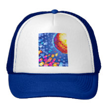 disco globe mesh hat