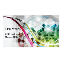 Disco Lights Ball Business Card