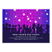Disco Night New Year Party Invitation