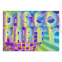 Disco Party Card