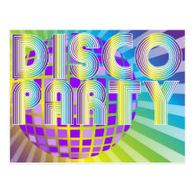 Disco Party Post Card