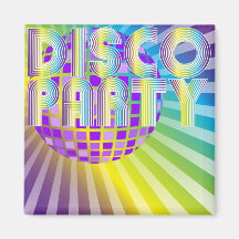Disco Party Refrigerator Magnets