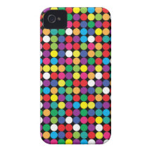 Disco Polka Dot Pattern iPhone 4 Case