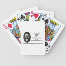 Discontent Is The Want Of Self-Reliance Emerson Bicycle Card Decks