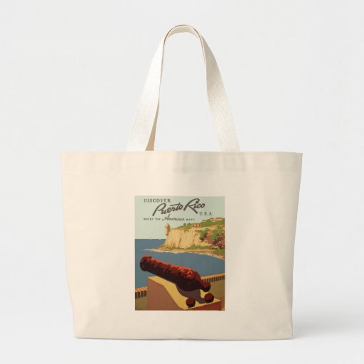 Discover Puerto Rico Canvas Bags