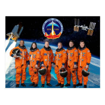 DISCOVERY STS 133 CREW POSTCARD