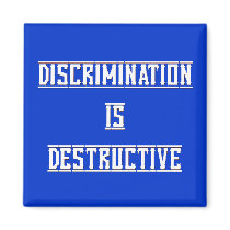 Discrimination Is Destructive BlW Magnet magnets