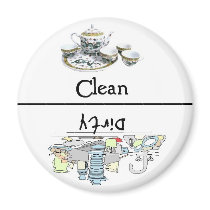 Dishes Clean Dirty Dishwasher Magnet magnets