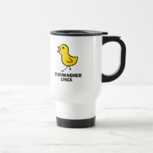 Dishwasher Chick Mugs