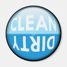 Dishwasher Clean or Dirty Sign Fridge Magnet