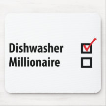 dishwasher millionaire icon mouse pad
