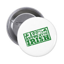 Distressed 100 Percent Authentic Irish Button