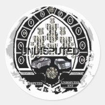 Distressed 2 Round Stickers