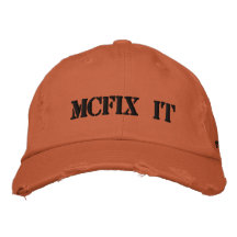 Distressed Ball Cap Embroidered Hat