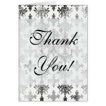 distressed black white intricate damask greeting cards