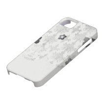 distressed black white intricate damask iPhone 5 covers