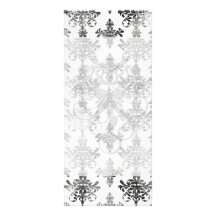 distressed black white intricate damask rack cards