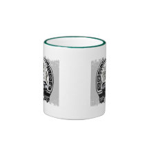 Distressed Border 2-sided Ringer Mug