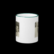 Distressed Border 2-sided Ringer Mug mugs