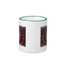 Distressed Border 2-sided Ringer Mug