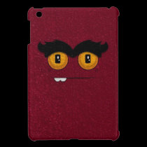 Distressed BurgundyFunny Face Unibrow Monster ipad mini cases