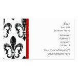 Distressed fleurdelis custom colour business card