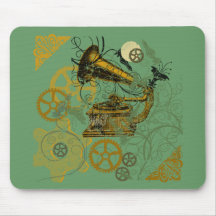 Distressed Look Steampunk Design Mousepads