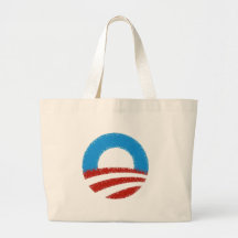 Distressed Obama Symbol Canvas Bag