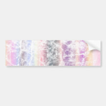 Distressed Pastel Art with Pink, Purple and White Bumper Sticker