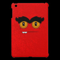 Distressed Reds Funny Face Unibrow Monster ipad mini cases