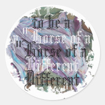 Distressed Round Stickers