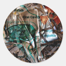 Distressed Round Stickers