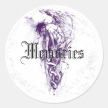 Distressed Round Stickers